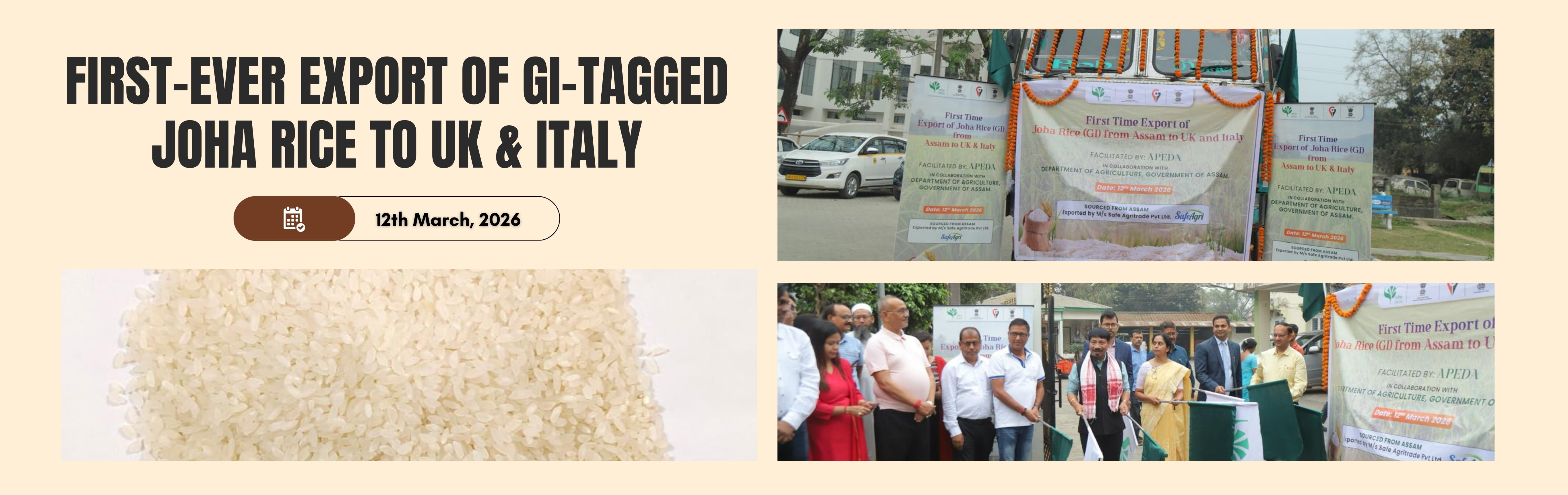 Joha Rice to UK & Italy