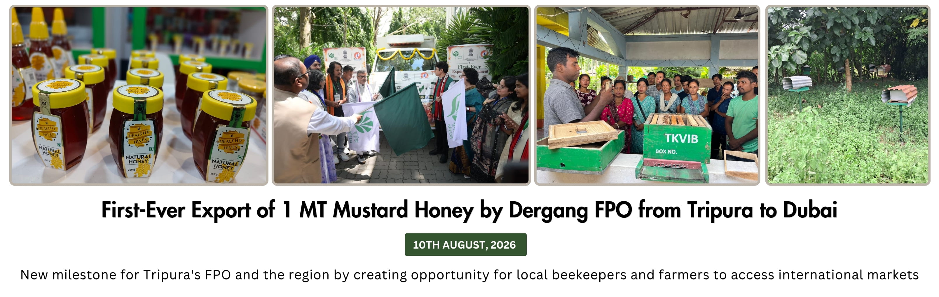 Mustard Honey by Dergang FPO from Tripura to Dubai 